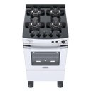 Ver imagem 6 de Fogao 4 Bocas Venax Gaudi Vetro Vitreo Branco Gas GLP 127 V