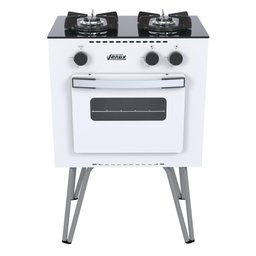FOGAO 2 BOCAS VENAX MINI COOK BRANCO GAS GLP - 1
