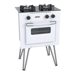 FOGAO 2 BOCAS VENAX MINI COOK BRANCO GAS GLP - 2
