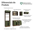 Ver imagem 4 de Armário de Cozinha Completa 270 cm Rustic/Verde Vik Madesa 08