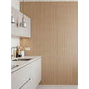 Ver imagem 5 de Painel Ripado Wpc Carvalho 290x25cm 10mm - Revestimento Decorativo Parede Sala Quarto