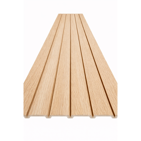 Painel Ripado Wpc Carvalho 290x25cm 10mm - Revestimento Decorativo Parede Sala Quarto