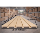 Ver imagem 3 de Painel Ripado Wpc Carvalho 290x25cm 10mm - Revestimento Decorativo Parede Sala Quarto