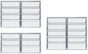 Ver imagem 2 de Vitro Basculante em Aluminio branco com 02 seções:60X1,20/60X1,20
