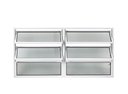 Ver imagem 1 de Vitro Basculante em Aluminio branco com 02 seções:60X1,20/60X1,20