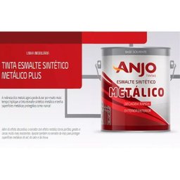 Tinta Ouro Antigo Esmalte Sintético Metalico Plus 3,6l Anjo - 5