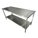 Ver imagem 1 de Mesa Aço Inox Industrial 160x70x90 cm Plano Liso Nortinox