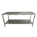 Ver imagem 2 de Mesa Aço Inox Industrial 160x70x90 cm Plano Liso Nortinox