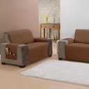 Ver imagem 3 de Kit Protetor de Sofá Capa Classic 2 e 3 Lugares Padrão Face Única