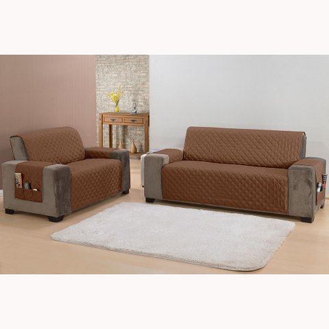 Kit Protetor de Sofá Capa Classic 2 e 3 Lugares Padrão Face Única