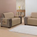 Ver imagem 3 de Kit Protetor de Sofá Capa Classic 2 e 3 Lugares Padrão Face Única