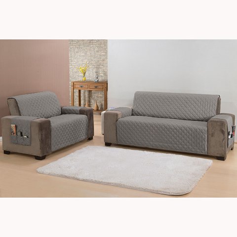 Kit Protetor de Sofá Capa Classic 2 e 3 Lugares Padrão Face Única