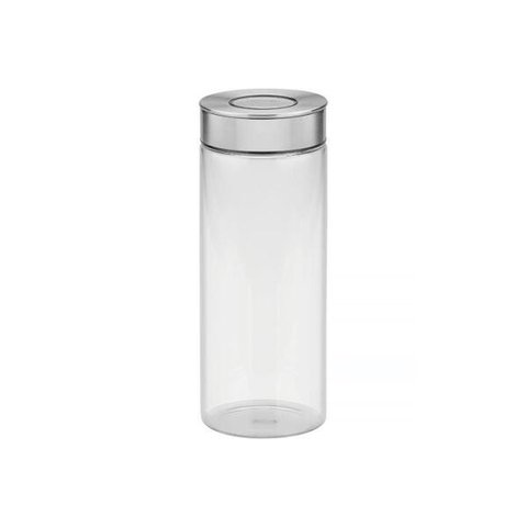 Pote de Vidro Tramontina Purezza com Tampa de Aço Inox 10cm 1,8 Litros