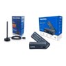 Kit Conversor Digital DTV 4000 + Antena DTV 100P HDTV Aquario - 3