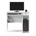 Ver imagem 1 de Mesa de Computador Escrivaninha Viena Branco Ej Móveis