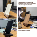 Ver imagem 2 de Suporte de Celular para Mesa de Trabalho em Mdf Madeirado