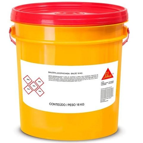 Baucryl Ecofachada Aditivo Impermeabilizante 18 Kg Sika