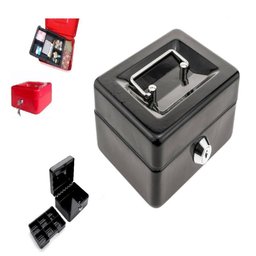 COFRE METAL PORTA JOIAS COM CHAVES CASH BOX MINI PORTATIL GAVETA DINHEIRO DOCUMENTOS - 3