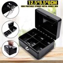 Ver imagem 7 de COFRE METAL PORTA JOIAS COM CHAVES CASH BOX MINI PORTATIL GAVETA DINHEIRO DOCUMENTOS