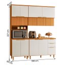Ver imagem 4 de Conjunto de Cozinha Bari Modulado com 14 Portas e 2 Gavetas