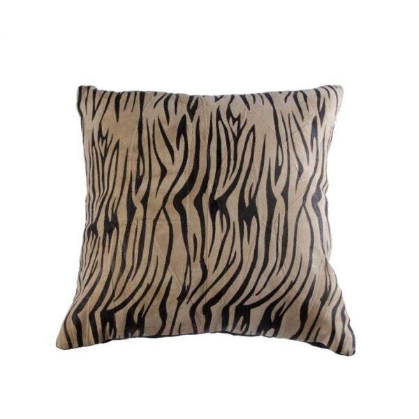 Capa para Almofada de Couro com Estampa Zebra 40x40cm Vênus Victrix - 1