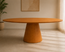 Ver mais imagens de Mesa de Jantar Oval 100x60cm - Freijó
