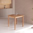 Ver imagem 2 de Mesa de Jantar Quadrada Madeira Maciça 80cm Genova Amêndoa Mj480