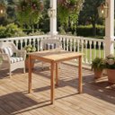 Ver imagem 3 de Mesa de Jantar Quadrada Madeira Maciça 80cm Genova Amêndoa Mj480