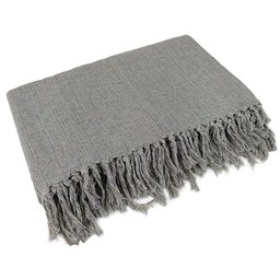 Manta Para Sofá Gigante Decorativa Protetora 2,30 x 1,40:Cinza Neblina - 2