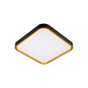 Ver imagem 4 de Plafon LED Sobrepor Toronto Preto c/ Dourado Quadrado 40x40cm 36W Multicor IRC80 Hevvy ST3110