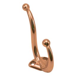 Kit 6 Ganchos Duplos de Parede Cabide Vertical Para Roupas - Wp Connect Gancho Duplo Vertical Rosé G - 5