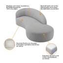 Ver imagem 4 de Divã Recamier Orgânico França 220cm Lado Direito Linho
