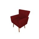 Ver imagem 7 de Kit 02 Poltronas Decorativas Aurora + 01 Aurora Namoradeira Com Pés Palito Suede Marsala