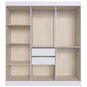 Ver imagem 5 de Guarda-Roupa Casal Xangai 6 Portas 2 Gavetas Branco - Doripel