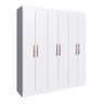 Guarda-Roupa Casal Xangai 6 Portas 2 Gavetas Branco - Doripel - 2