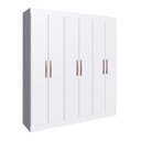 Ver imagem 2 de Guarda-Roupa Casal Xangai 6 Portas 2 Gavetas Branco - Doripel