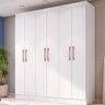 Guarda-Roupa Casal Xangai 6 Portas 2 Gavetas Branco - Doripel - 1