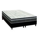 Ver imagem 1 de Cama Box Queen: Colchão Molas Orthoflex Bonnel Venezia + Base CRC Courano Black(158x198)
