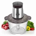 Ver imagem 1 de Triturador, Processador de Alimentos 2L com Copo de Vidro e 4 Lâminas 500W Moedor de Carne