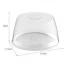 Ver imagem 5 de Queijeira De Acrílico Redonda Com Tampa E Grade Interna Escorredor Porta Queijo E Frios Cozinha Gour