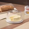 Queijeira De Acrílico Redonda Com Tampa E Grade Interna Escorredor Porta Queijo E Frios Cozinha Gour - 2