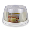 Ver imagem 3 de Queijeira De Acrílico Redonda Com Tampa E Grade Interna Escorredor Porta Queijo E Frios Cozinha Gour