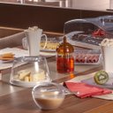 Ver imagem 6 de Queijeira De Acrílico Redonda Com Tampa E Grade Interna Escorredor Porta Queijo E Frios Cozinha Gour