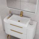 Ver imagem 2 de Conjunto Alice 1 Metro com Pés e Cuba Aurora Branca - Fabribam Branco