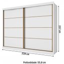 Ver imagem 4 de Guarda Roupa Sevilha 2 Portas 100% Mdf - Mademarcs