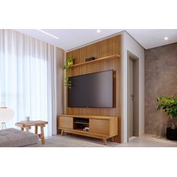 Rack+painel Milo para Tv de até 65 Polegadas - Cumaru - Madetec - 1