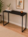 Ver imagem 1 de Mesa Escrivaninha Apoio Multiuso Industrial Compacta 900 mm Cor:Preto/Preto