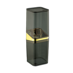 Porta Escova De Dente Acrílico Com Tampa 4 Divisórias Para Escovas E Pasta Creme Dental UZ Utilidade - 4