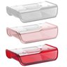 Porta Frios Acrílico Elegante com Tampa Transparente Vermelho - 8