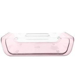 Porta Frios Acrílico Elegante com Tampa Transparente Rosa - 3